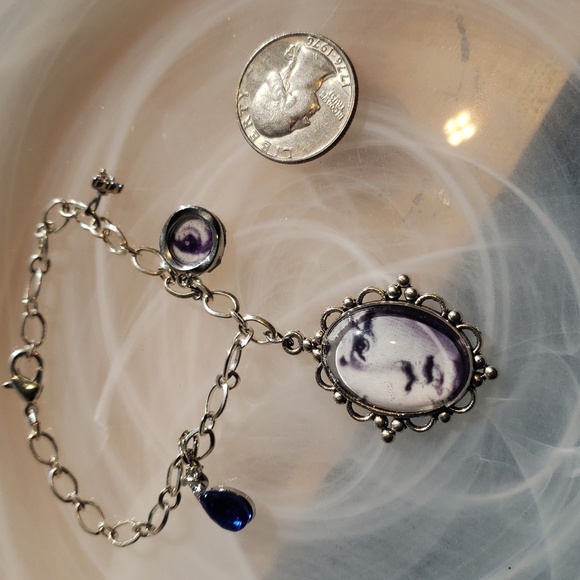 CUFF BRACELET FORNASETTI ART GOLD EVIL EYE PROTECTION - Picture 5 of 5